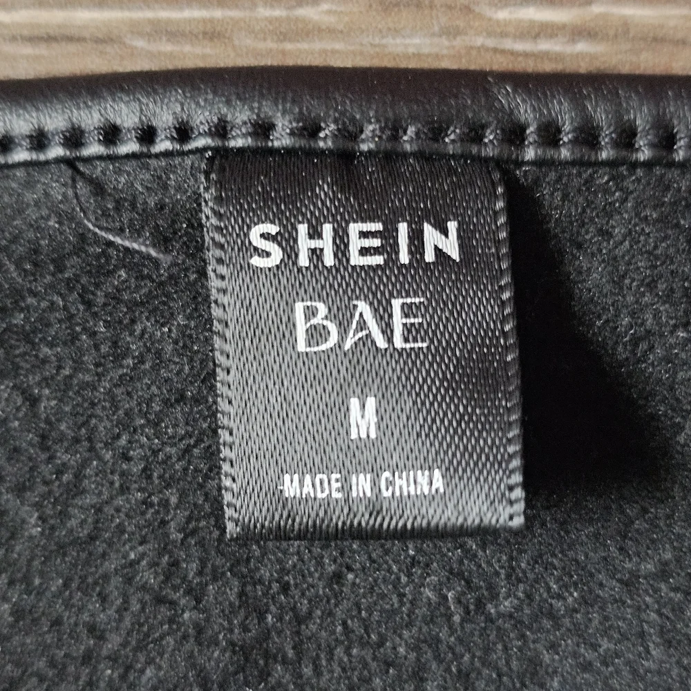 Faux Leather Cropped Tank Top Sexy Party - Picture 5 of 7